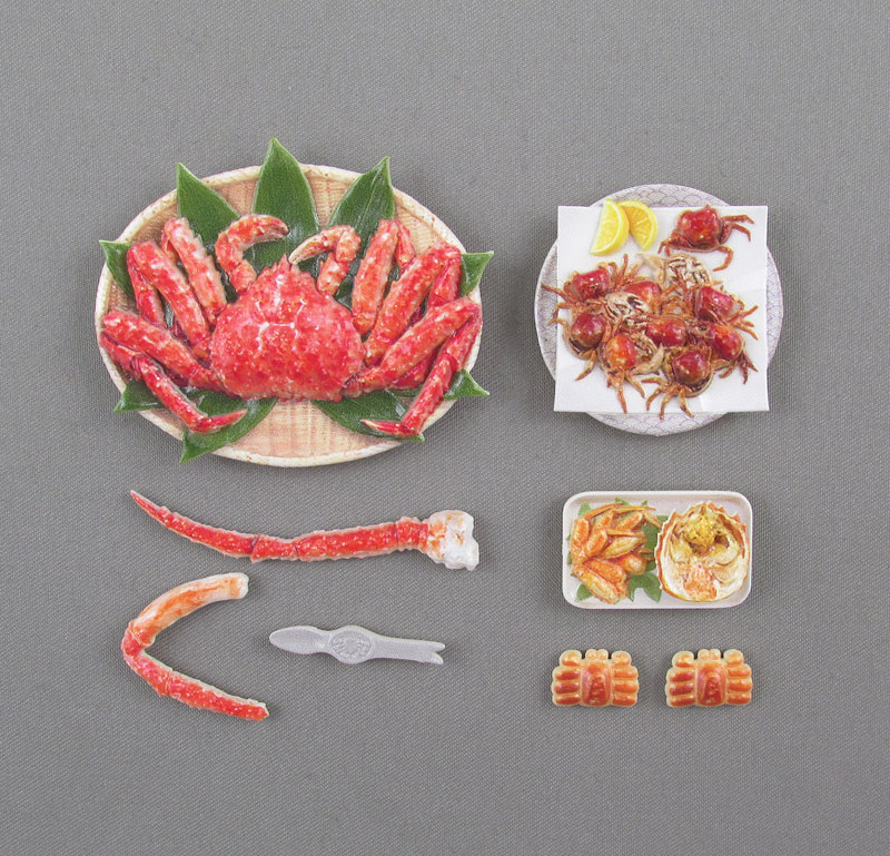 たまにはフィギュアも贅沢を カニ料理を再現したプラモデル フィギュアのごはん Vol 4 8月上旬に発売 Hobby Watch