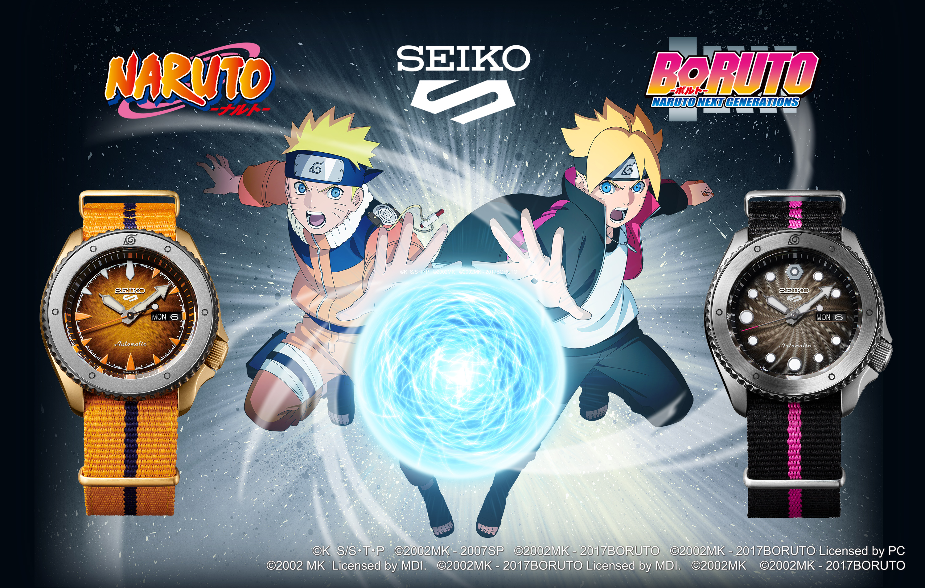 セイコー 5スポーツ よりtvアニメ Naruto ナルト Boruto ボルト とのコラボ限定モデルが登場 Hobby Watch