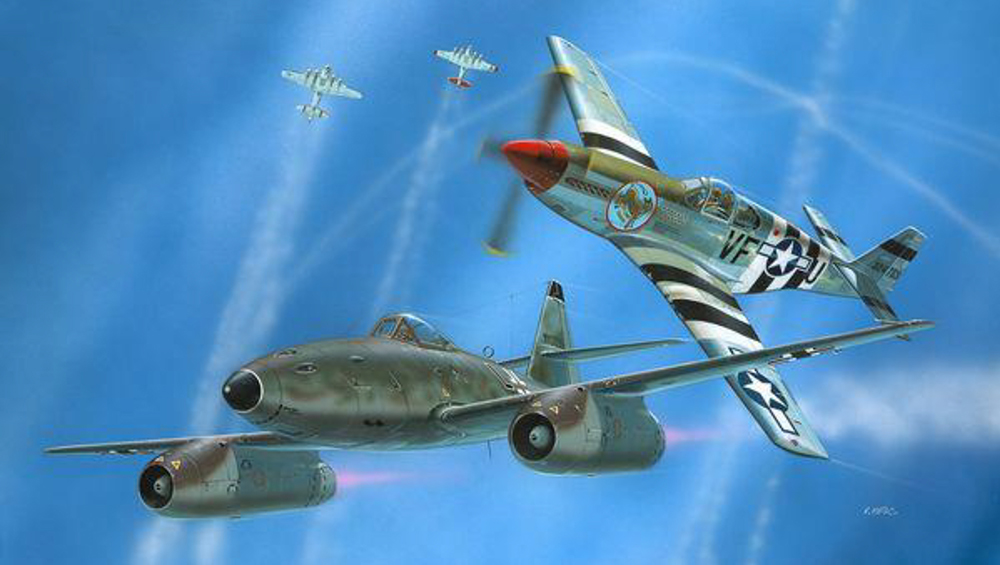 ジェット戦闘機とレシプロ戦闘機の激闘を再現可能 Me262 P 51b 対戦セット が11月19日ごろに発売 Hobby Watch