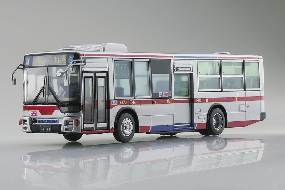 東京と神奈川を中心に活躍するバス「1/80 三菱ふそう MP38エアロスター（東急バス）」がプラモデルになって登場 - HOBBY Watch