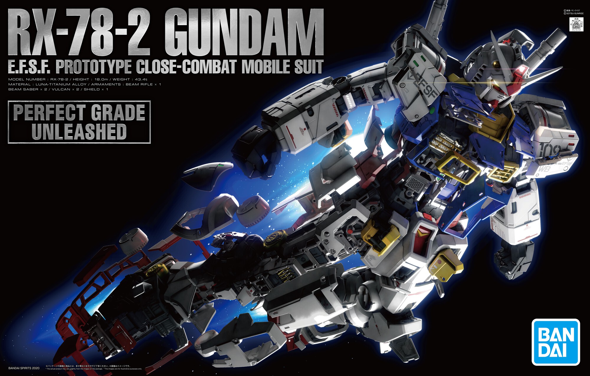 BANDAI - PG UNLEASHED RX-78-2 ガンダム 1/60の+inforsante.fr