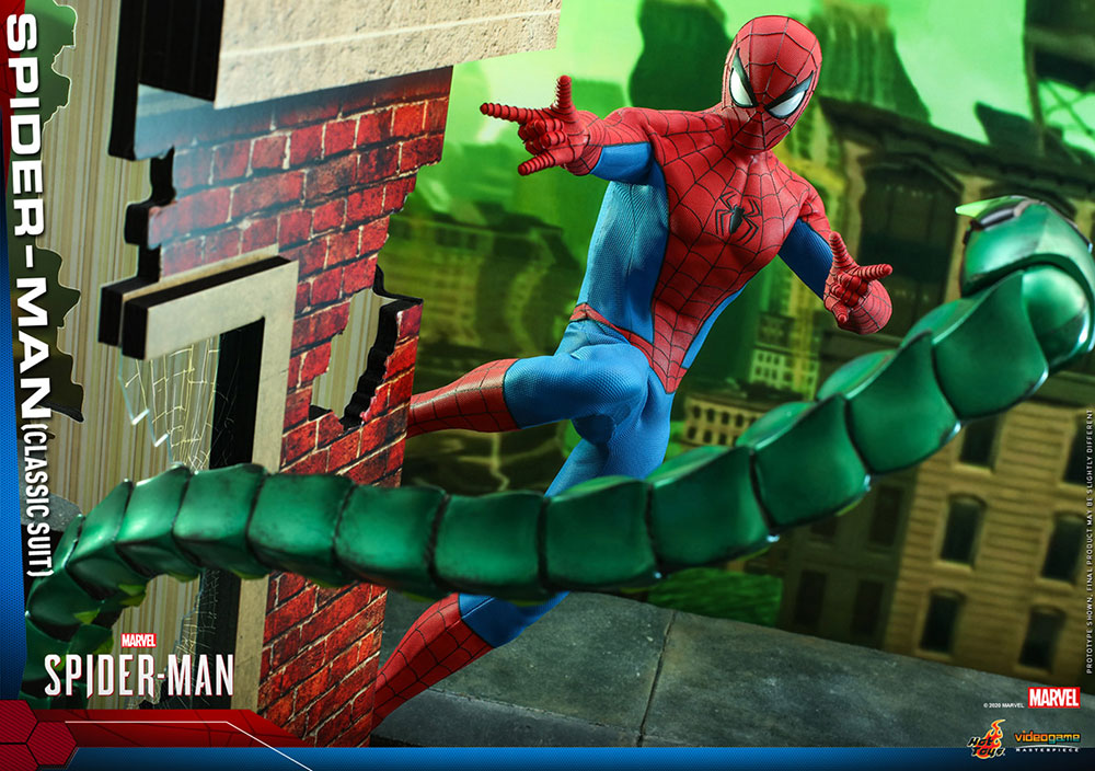 Marvel S Spider Man より クラシック スーツを着たスパイダーマンが1 6スケールで立体化 予約受付中 Hobby Watch