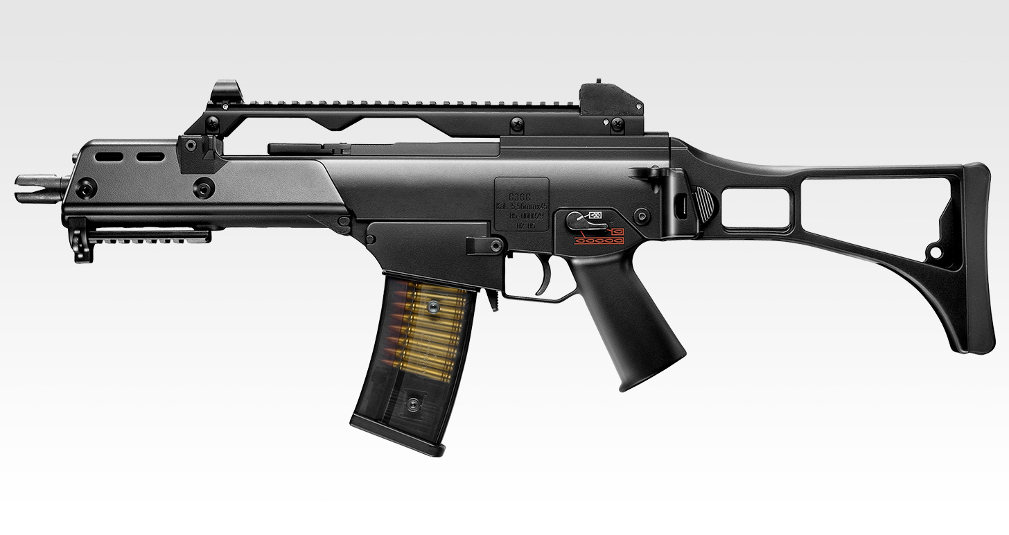 近接戦闘用にカスタムされたモデル。東京マルイ、電動ガン「H&K G36C