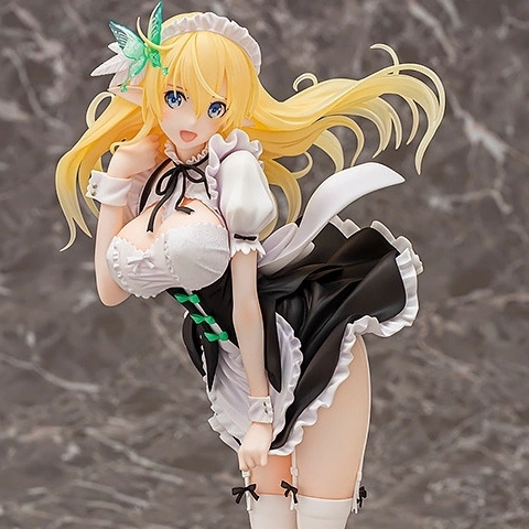 【新品未開封】ワンダフルワークスエレイン メイドVer.フィギュア Amazon、後ろから見えているフィギュア「エレイン メイドVer.」を割引