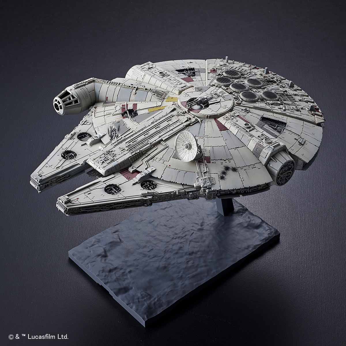 1/144 STARWARS ペーパークラフト完成品 ミレニアムファルコン ＜美品 