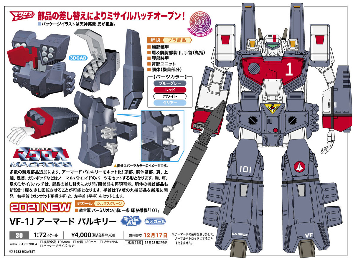 VF-1J アーマードバルキリー」や「メーテル&星野鉄郎」商品化決定