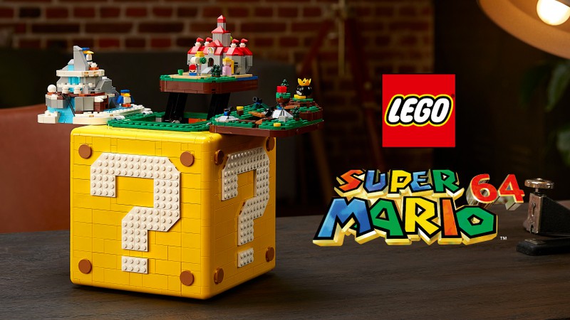 レゴを組み立てて巨大なハテナブロックが完成 Lego スーパーマリオ64 ハテナブロック 発売決定 Hobby Watch