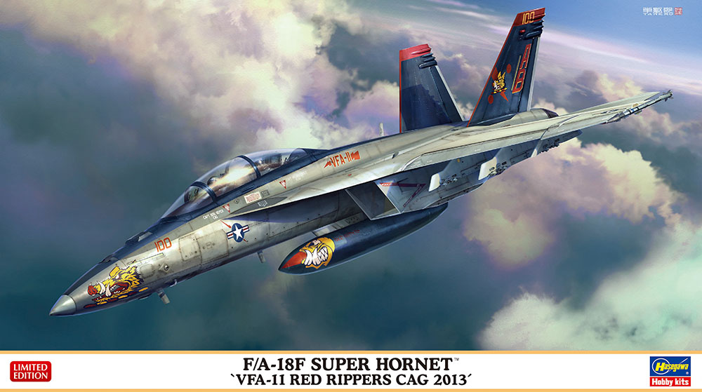 ハセガワ、「F/A-18F スーパー ホーネット“VFA-11 レッド リッパーズ CAG 2013”」本日発売！ - HOBBY Watch