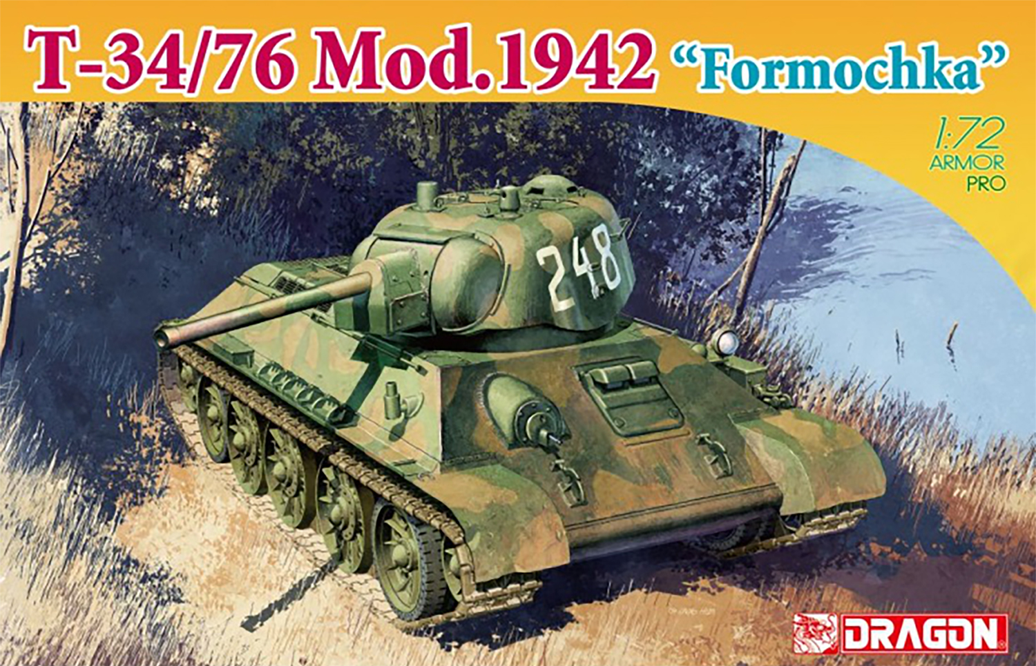 ソビエト軍で活躍した戦車「1/72 WW.II ソビエト軍 T-34/76 1942年型 