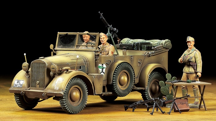 ドイツ軍の中型軍用車「ホルヒKfz.15」1/35スケールプラモデルがタミヤ