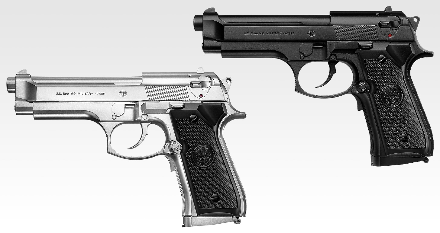 東京マルイ、「M92F」、「M9A1」の電動ブローバックシルバーモデルを