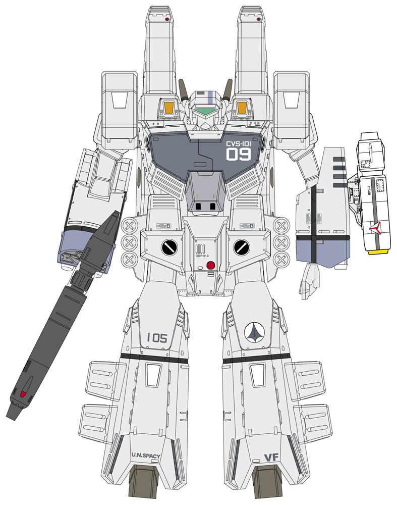 背部スーパーパーツに反応弾搭載の特別仕様！ ハセガワ「VF-1J