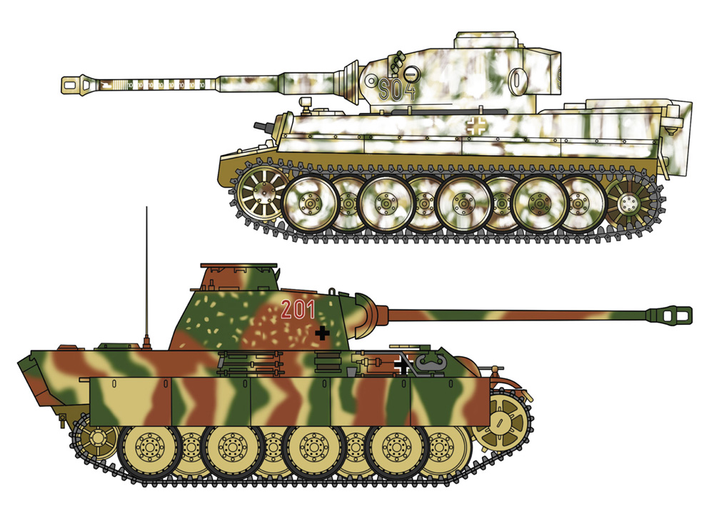 2両セット ドイツ陸軍主力戦車タイガー I型 パンサー G型のプラモデル 本日より出荷開始 Hobby Watch