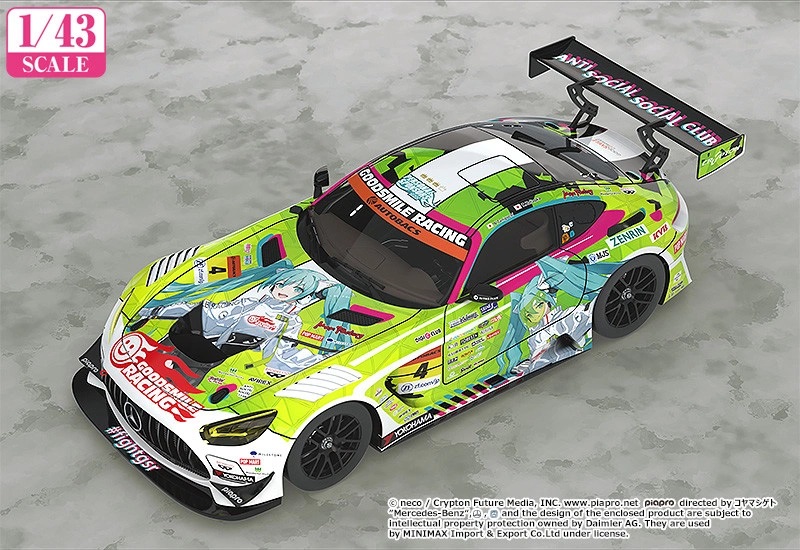 1/64 Tarmac Works ベンツ AMG GT3 GT300 初音ミク - ミニカー