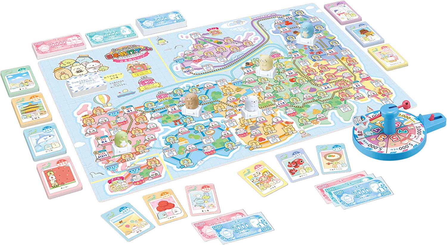 すみっコたちと旅行するボードゲーム「すみっコぐらし 日本旅行ゲーム