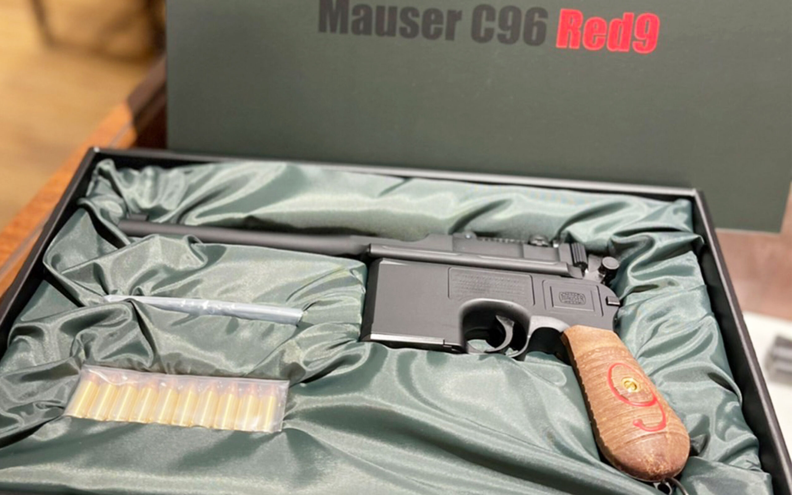 A!CTION、モデルガン「Mauser C96 Red9」を発売！ 第一次大戦でドイツに制式採用された自動拳銃 - HOBBY Watch