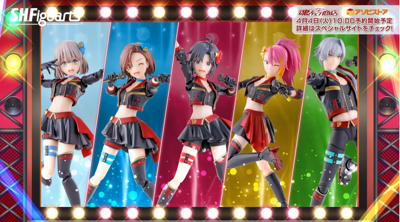 フィギュマス」企画より芹沢あさひら5人のアイドル可動フィギュアが4月