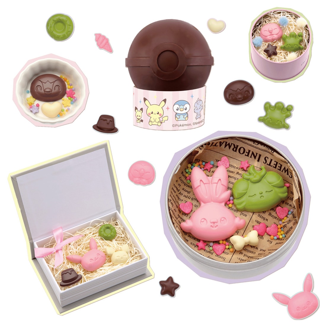 た*も様 【玩具】チョコボール　ポケモンフィギュア　全25種コンプリート ぽけもん☆かふぇ ポケモンボールチョコ