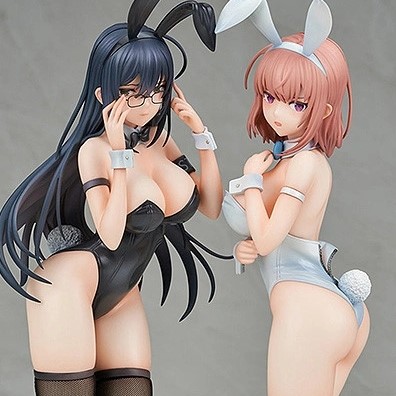 イコモチ　黒バニー葵\u0026白バニー夏芽 2体セット 1/6スケール