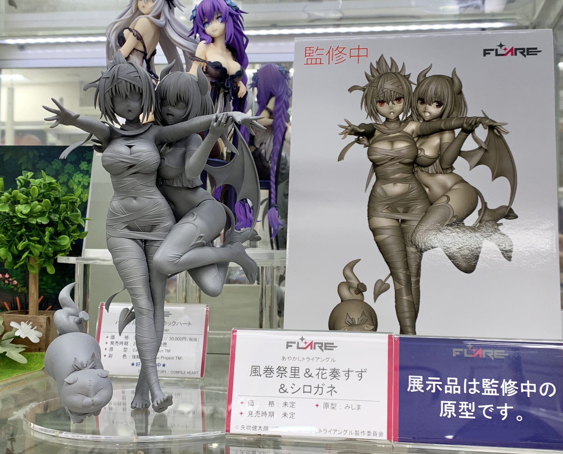 あやかしトライアングル」より「風巻祭里&花奏すず&シロガネ