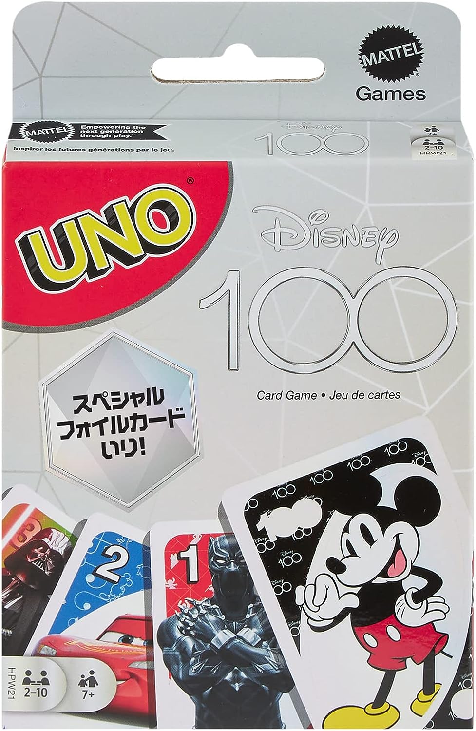 ディズニーのキャラクターが描かれた「UNO ディズニー100」がAmazonに