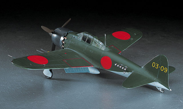 ハセガワ、1/48スケールプラモデル「三菱 A6M5c 零式艦上戦闘機 52型