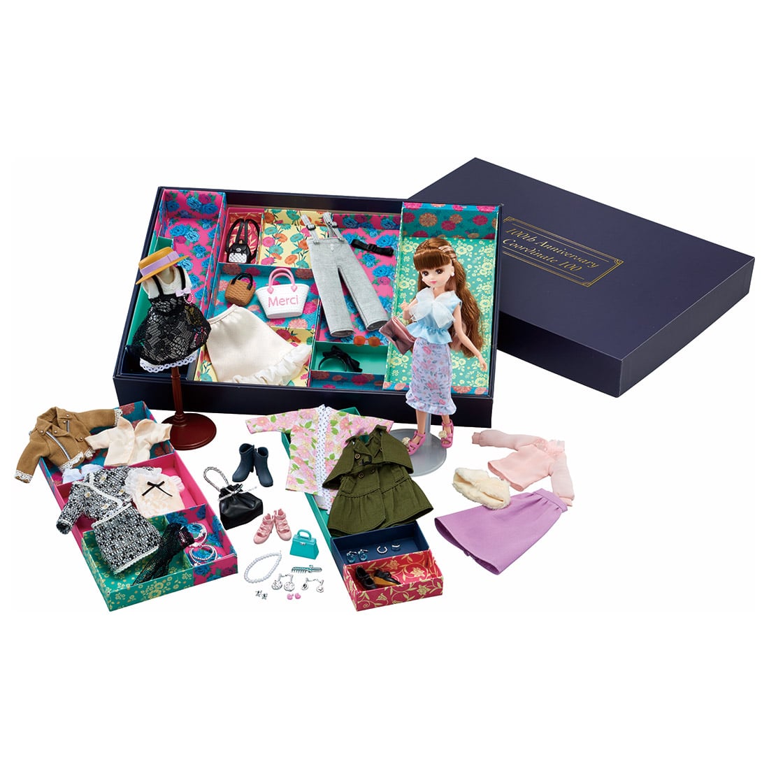 リカちゃん『100th アニバーサリー コーディネート100』」がタカラ