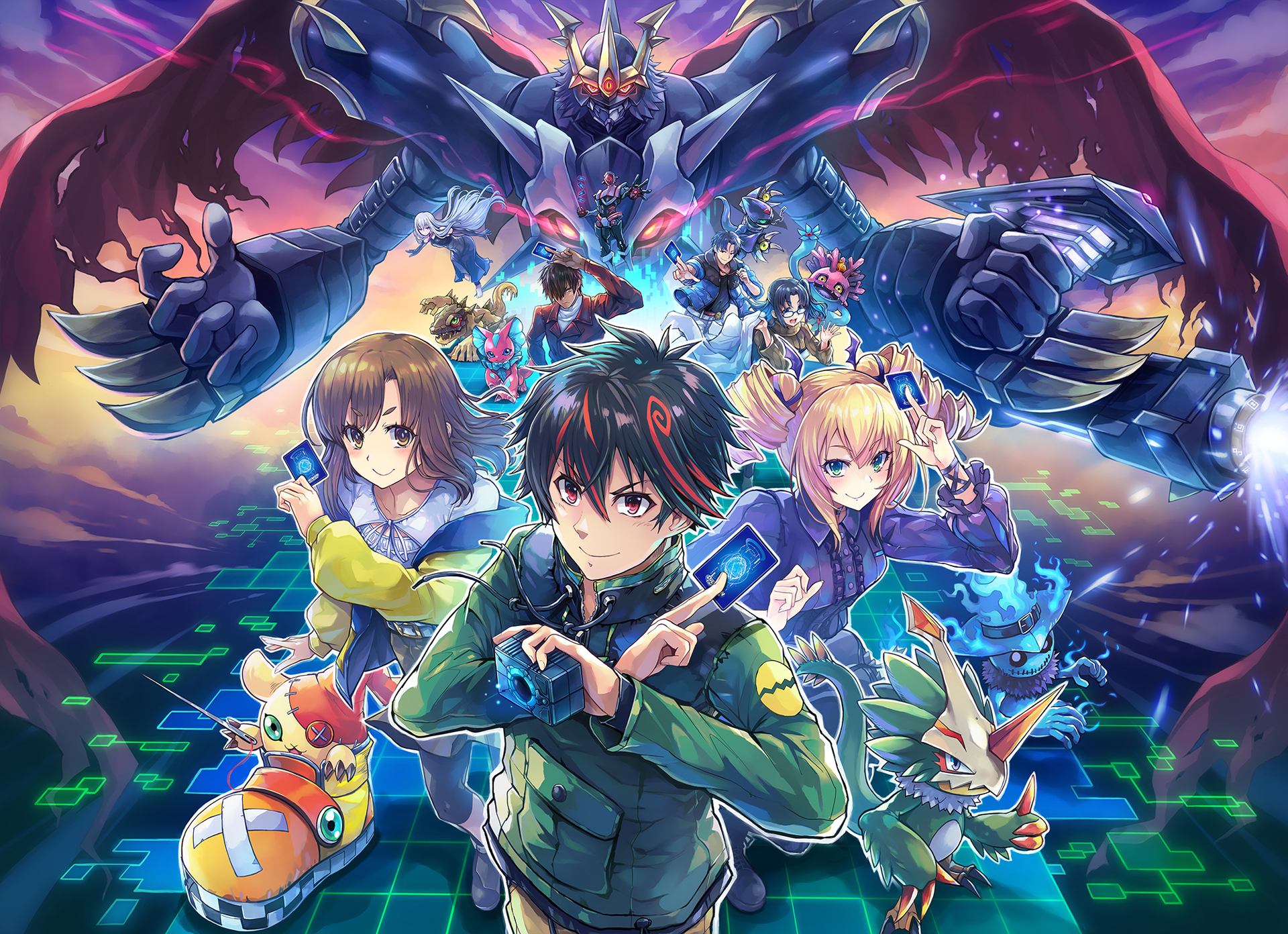 デジモンカード 風真照人 EX7 パラレル 4枚セット 風真照人 パラレル