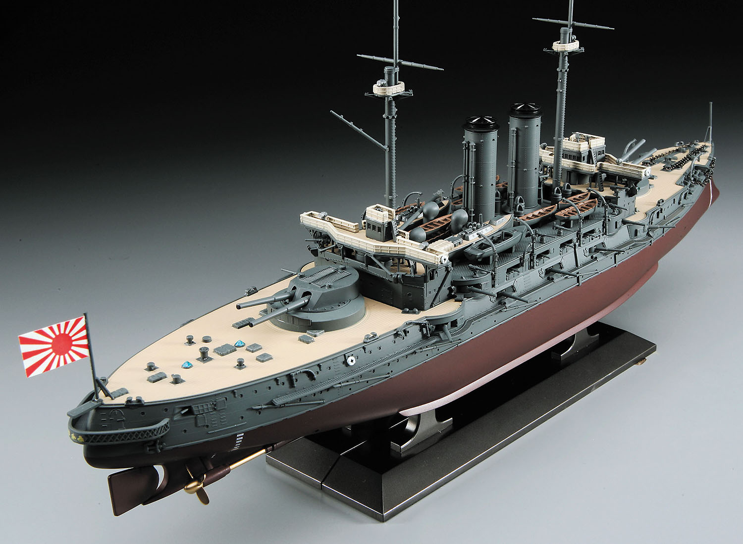 ハセガワ、プラモデル「日本海軍 戦艦 三笠 “日本海海戦”」＆「三笠