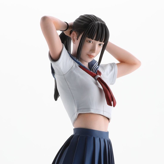 戦うJKコスプレリアルフィギュア 塗装済み完成品 ハセガワ 1/12