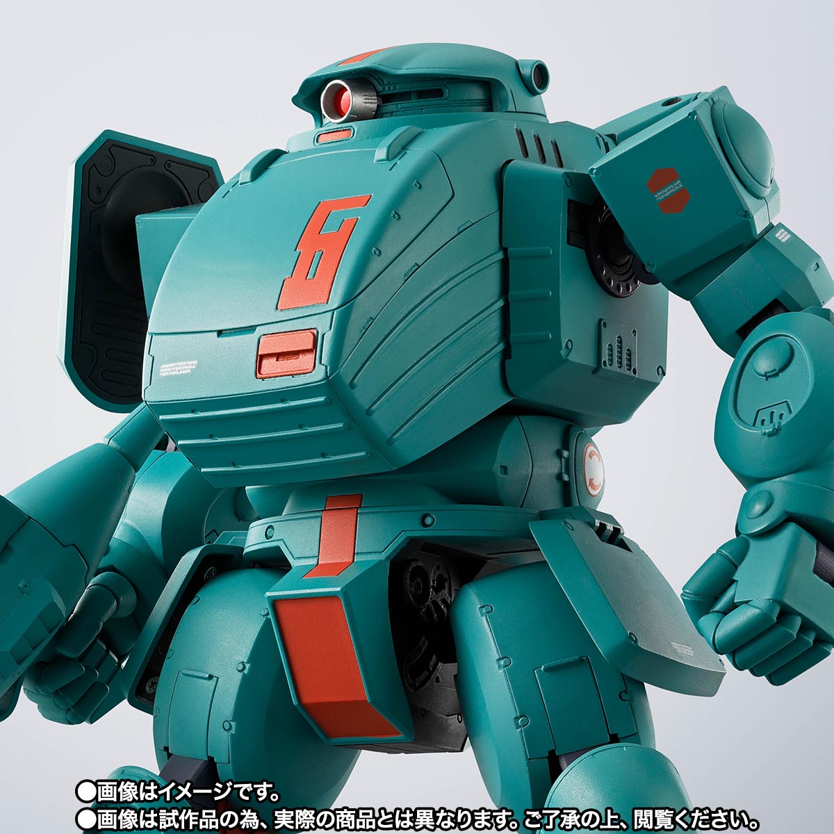 『鉄騎』に登場する機動兵器、垂直2脚歩行兵器のフィギュア4台 装甲騎兵ボトムズ」より「スコープドッグ」がHI-METAL Rで立体化