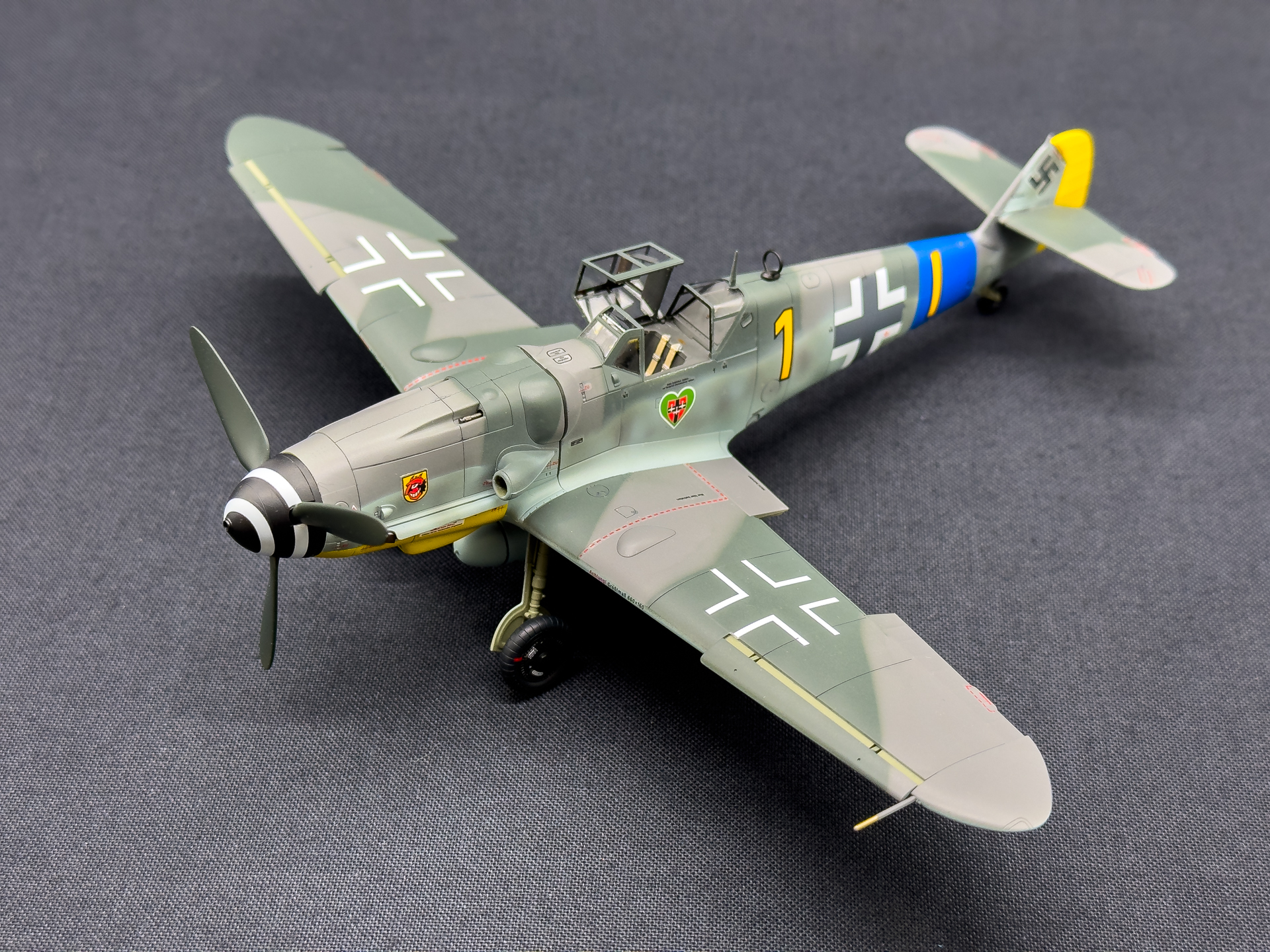 ビックスケールAIRFIX製1／24メッサーシュミットBf109E プラ 未