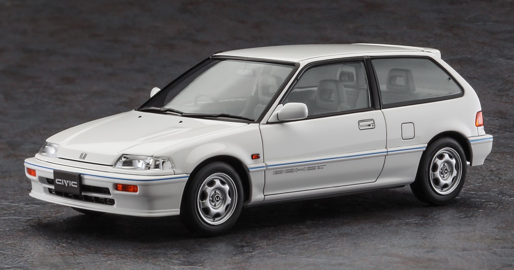 ハセガワ、プラモデル「ホンダ シビック Si （EF3） （1987）」本日
