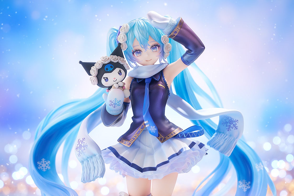 イラストレーターPiPi氏が手がけた「雪ミク×クロミ」がスケール