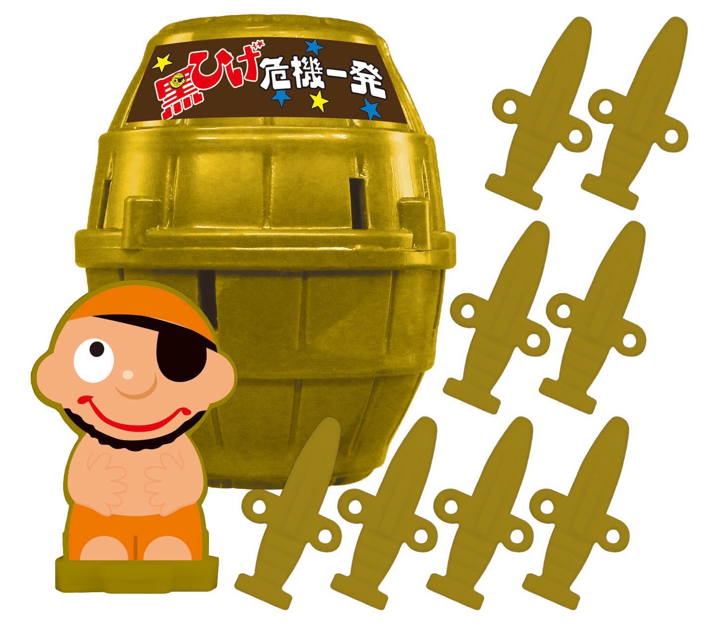 発売50周年の「黒ひげ危機一発」がガチャで登場！ 「ガチャ 黒ひげ危機一発」12月中旬発売 - HOBBY Watch