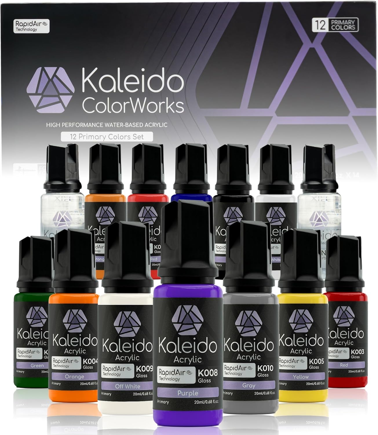 【新品】Gaahleri Kaleido 水性アクリル塗料 24色×２セット他 カレイドカラーワークス 水性塗料 メカカラー24色セット – Gaahleri Japan