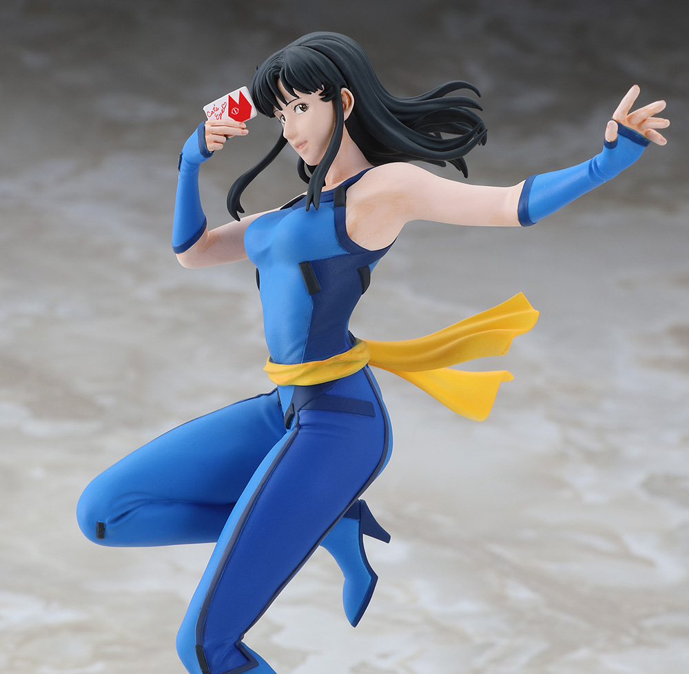 ハセガワのレジンフィギュア「『キャッツ・アイ』来生 瞳」完成見本が
