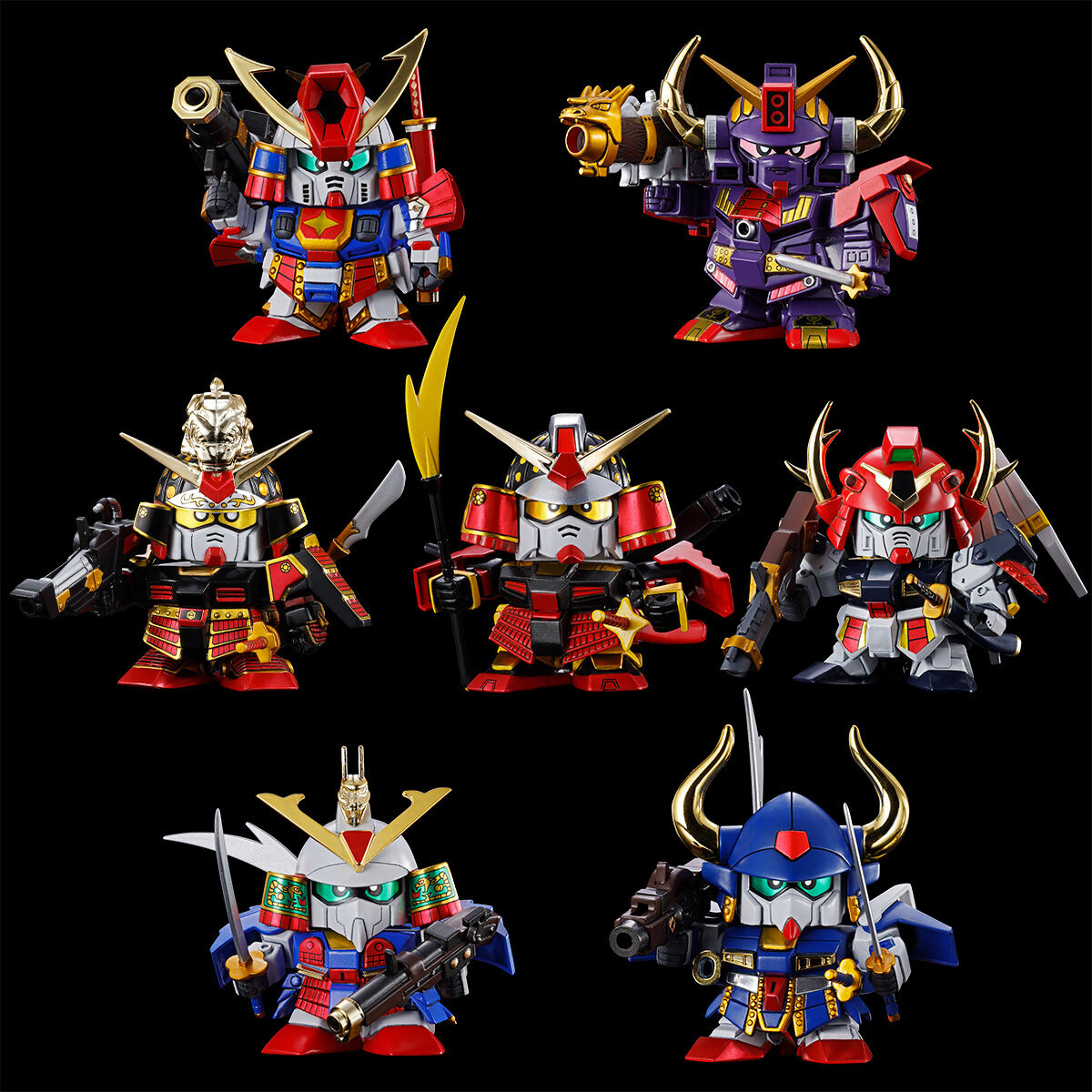SDガンダムBB戦士 武者七人衆セット」がプレバンにて12月22日12時より