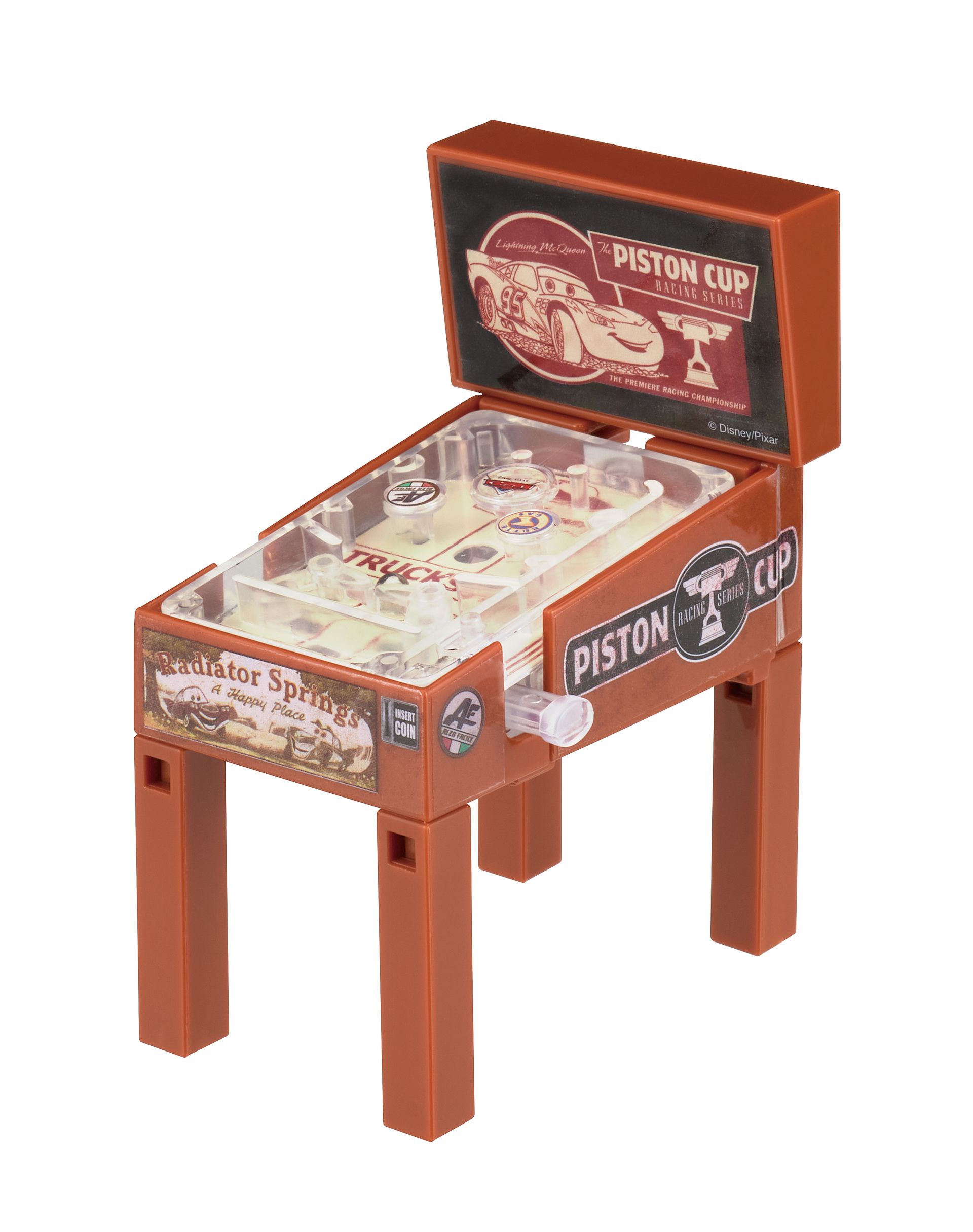 盤面のボールを弾いて遊べる！ ガチャ「ピクサーキャラクター ピンボールマシン」2月下旬発売 - HOBBY Watch