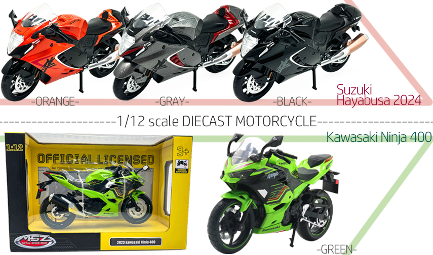 童友社の「ダイキャストモーターサイクル」より「Suzuki Hayabusa 2024