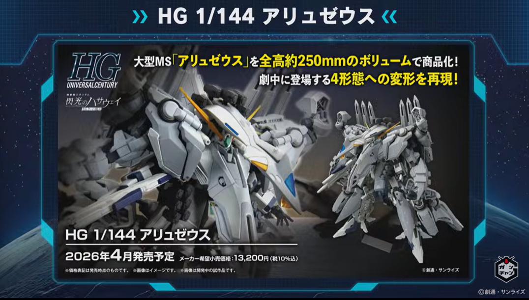 HG 1/144 アリュゼウス 閃光のハサウェイ キルケーの魔女　ガンプラ　新品 閃光のハサウェイ キルケーの魔女」より「アリュゼウス」がHGガンプラ