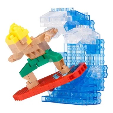 ブロックで表現する波の迫力！ 「ナノブロック サーフィン」4月発売