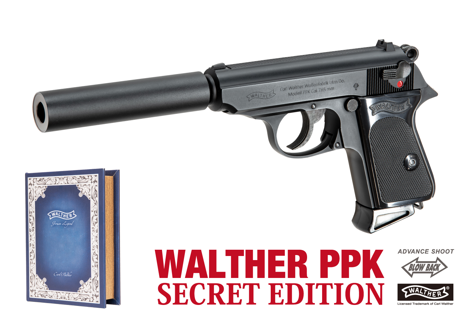 マルゼン、スパイ感味わえるガスブロ「ワルサー PPK シークレット