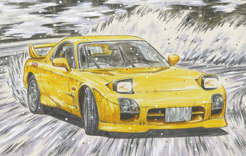 頭文字D」より高橋啓介仕様の「FD3S RX－7Aspec」にアクリルスタンドが