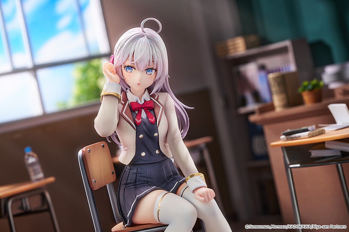 TVアニメ「ロシデレ」より制服姿の「アリサ・ミハイロヴナ・九条」が