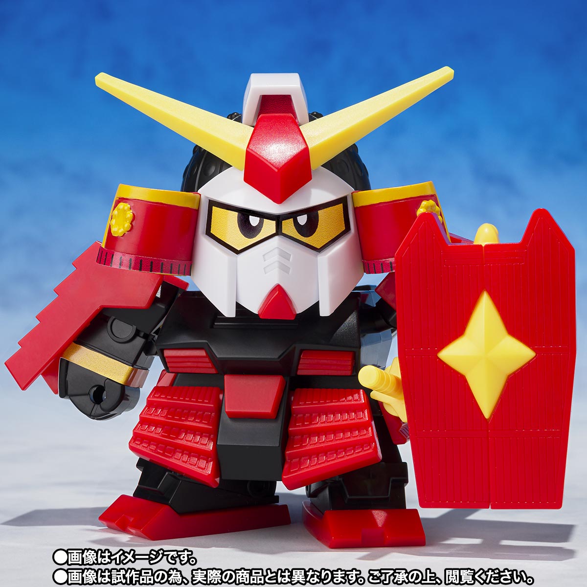 【激レア限定版】元祖SDガンダムワールド 武者頑駄無 プラモ SD戦国伝」より「武者頑駄無」が新規造形のオリジナルパーツと共に新た