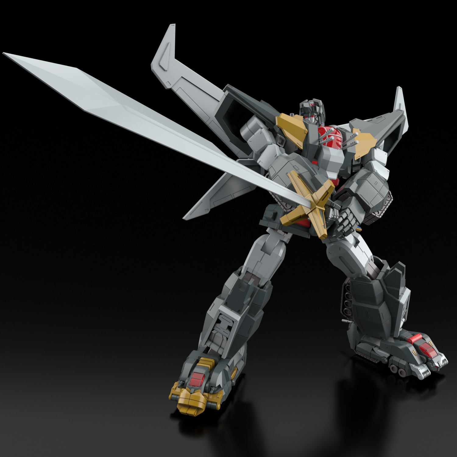ポージングに注力！ アオシマ、プラモデル「超獣機神ダンクーガ+断空剣