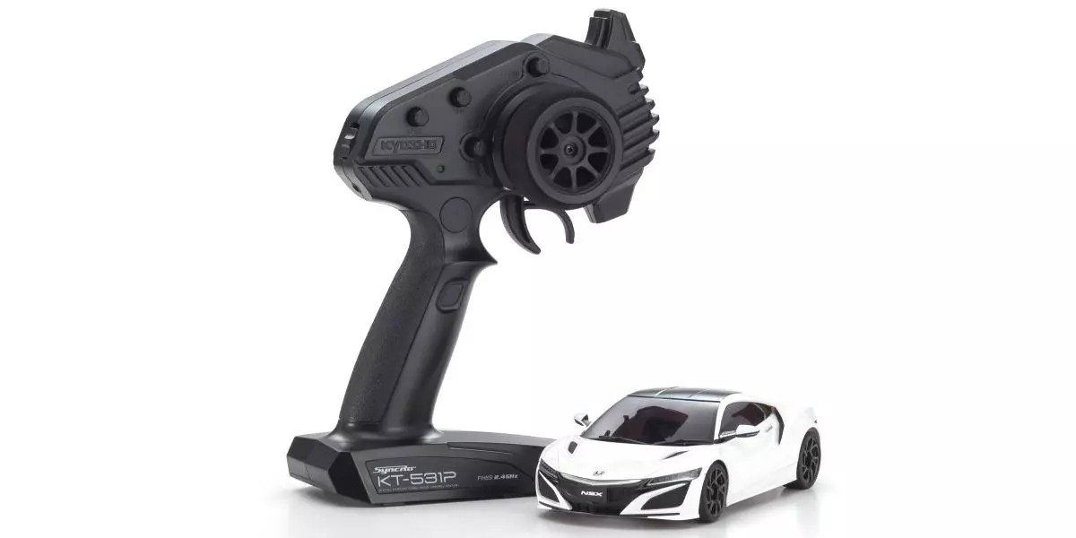 京商、RCカー・ミニッツレディセットで「Honda NSX 130Rホワイト