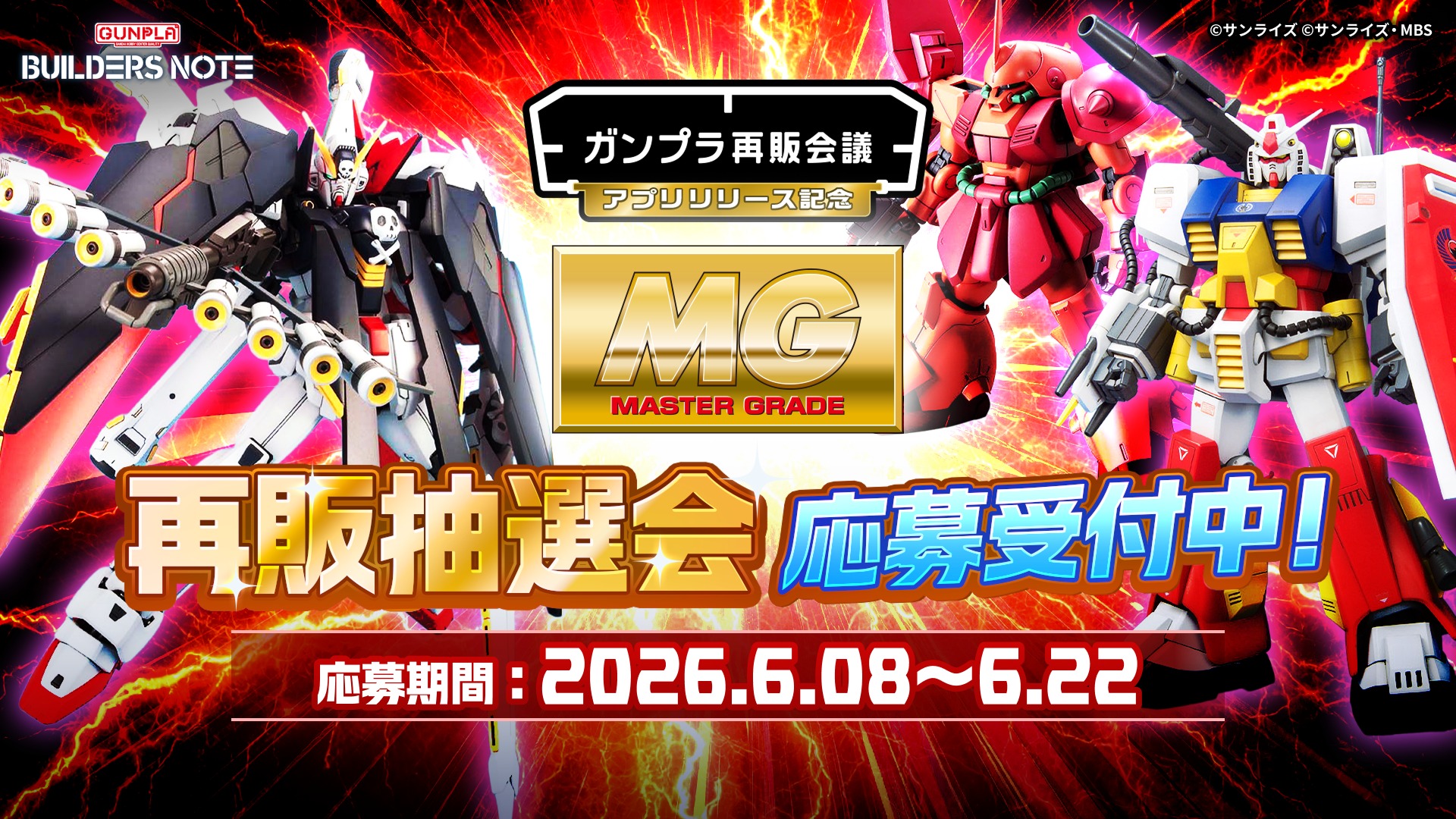 ガンプラ公式コミュニティ「ビルダーズノート」で「アプリリリース記念