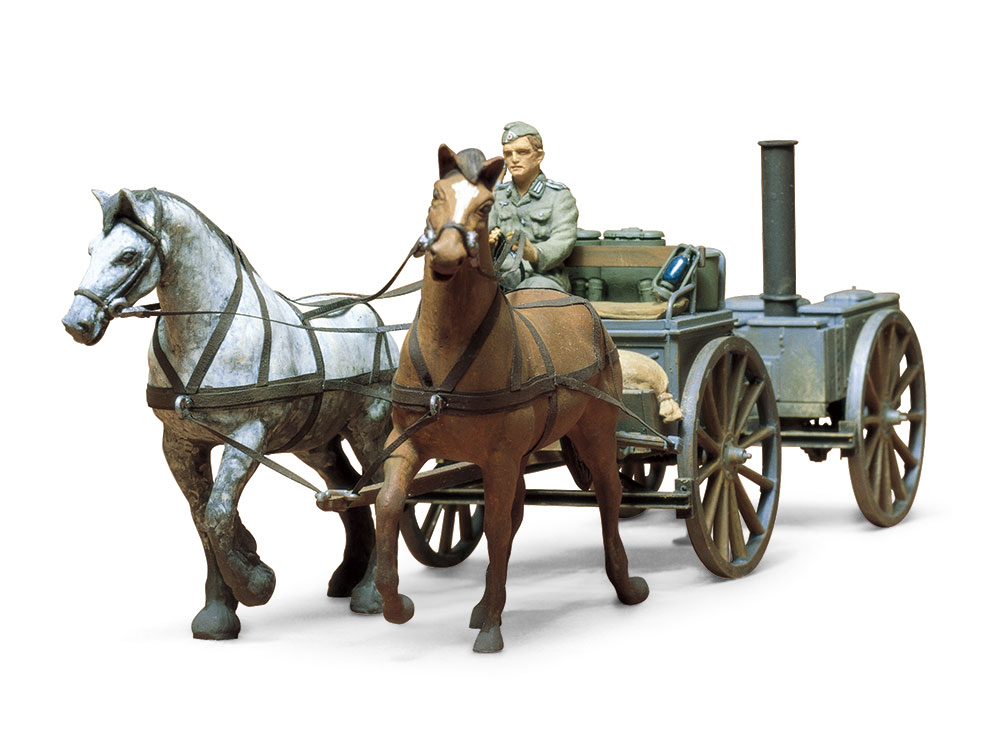 タミヤ、プラモデル「1/35 ドイツ･フィールドキッチンセット」再販分を本日発売！